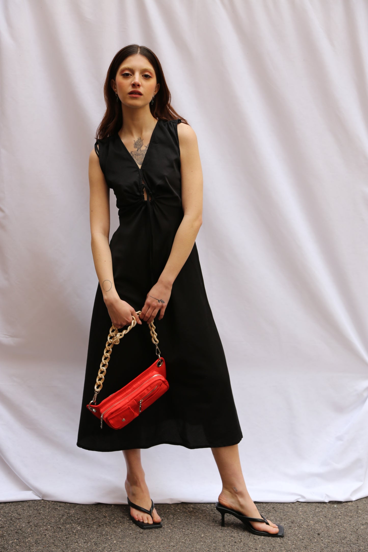 Black Laia Dress - Abito con cutout