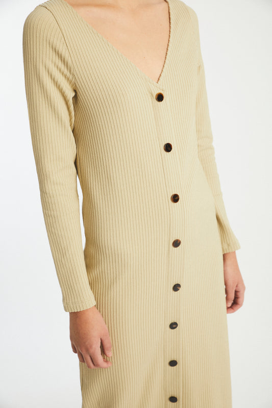 HOFFMAN FITTED KNIT BUTTONED DRESS - Abito con bottoni